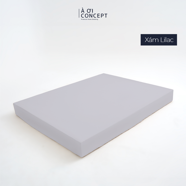  Drap giường Trơn Tencel 60s, Màu [ Xám Lilac] 