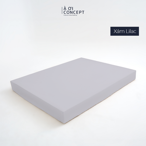  Drap giường Trơn Tencel 60s, Màu [ Xám Lilac] 