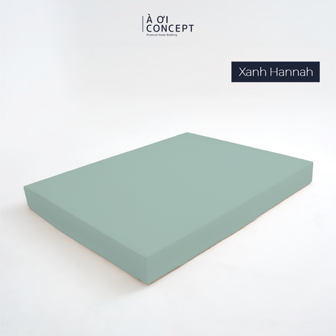  Drap giường Trơn Tencel 60s, Màu [ Xanh Hannah] À ƠI CONCEPT DGTC0046 