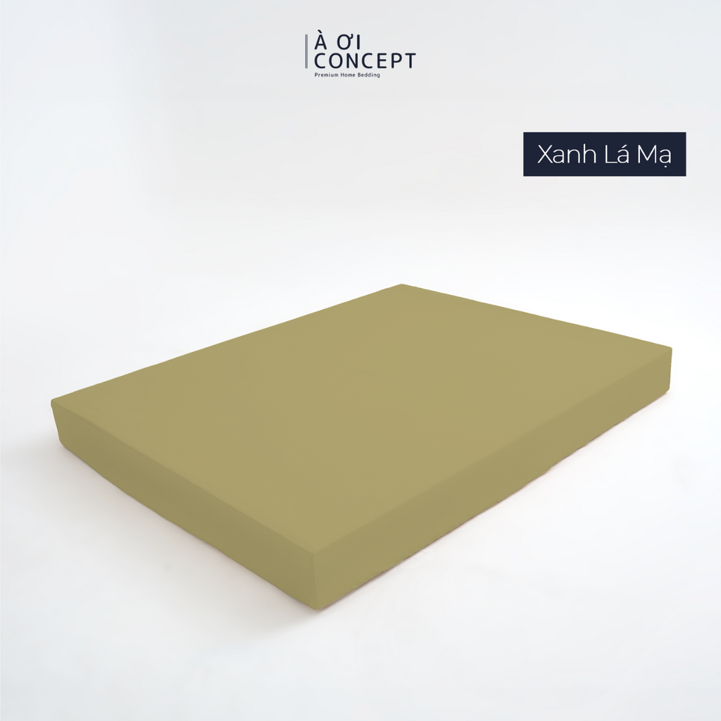 Drap giường Trơn Tencel 60s, Màu [ Xanh Lá Mạ] À ƠI CONCEPT DGTC0048