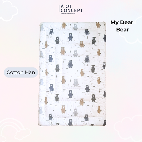  Nệm em bé (< 10 tuổi) | Microfiber | Vỏ Cotton | 70x140 cm / 5-6 cm | My Dear Bear 