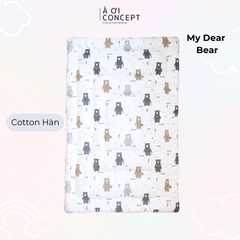  Nệm em bé (< 10 tuổi) | Microfiber | Vỏ Cotton | 70x140 cm / 5-6 cm | My Dear Bear 