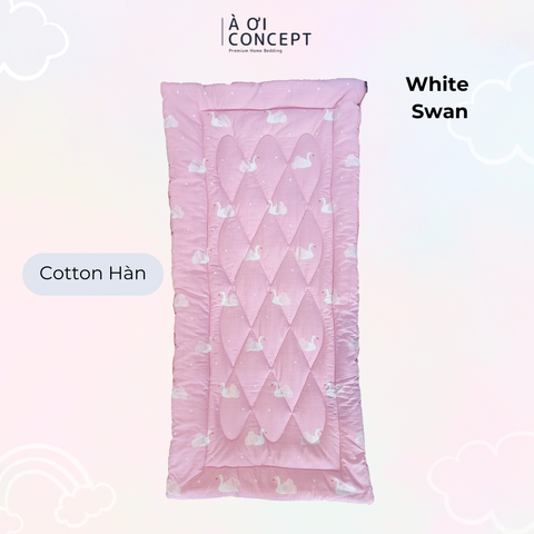 Nệm em bé (< 10 tuổi) | Microfiber | Vỏ Cotton | 70x140 cm / 5-6 cm | White Swan 