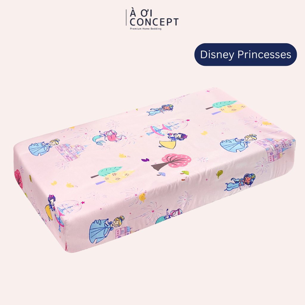 Ga giường cho bé Tencel 60s, Họa tiết [ Disney Princesses]