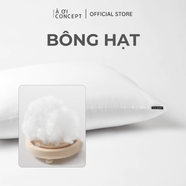  Ruột Gối Nằm Bông Hạt Deluxe | Nhân Tạo Mềm Mại| Độ Bền Cao, Chống Dị Ứng 