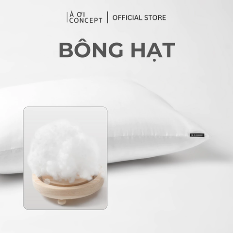  Ruột Gối Nằm Bông Hạt | Nhân Tạo Mềm Mại| Độ Bền Cao, Chống Dị Ứng 