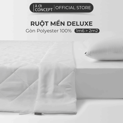  Ruột chăn Deluxe Cooling | Vỏ cotton | 160x200cm, 180x200cm, 200x220cm | Bông Tấm | Màu trắng 