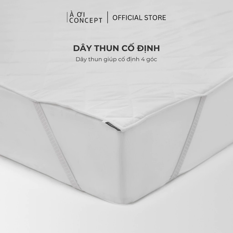 Tấm Bảo Vệ Nệm | Vỏ Cotton/Poly | 100, 120, 140, 160, 180, 200x220cm | Màu trắng