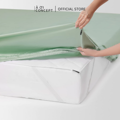  Tấm Bảo Vệ Nệm | Vỏ Cotton/Poly | 100, 120, 140, 160, 180, 200x220cm | Màu trắng 