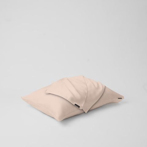  Vỏ gối nằm trơn | Lụa Tencel | 50cmx70cm | Túi lồng ruột | Hồng Nude | Mềm mại | VGTC00045 | À Ơi Concept 