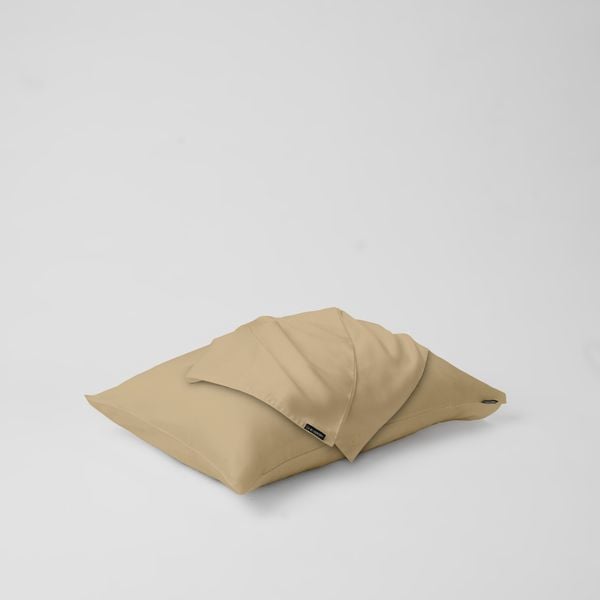  Vỏ gối nằm trơn | Lụa Tencel | 50cmx70cm, 35cmx50cm | Túi lồng ruột | Nâu Cà Phê | Mềm mại | VGTC00050 | À Ơi Concept 