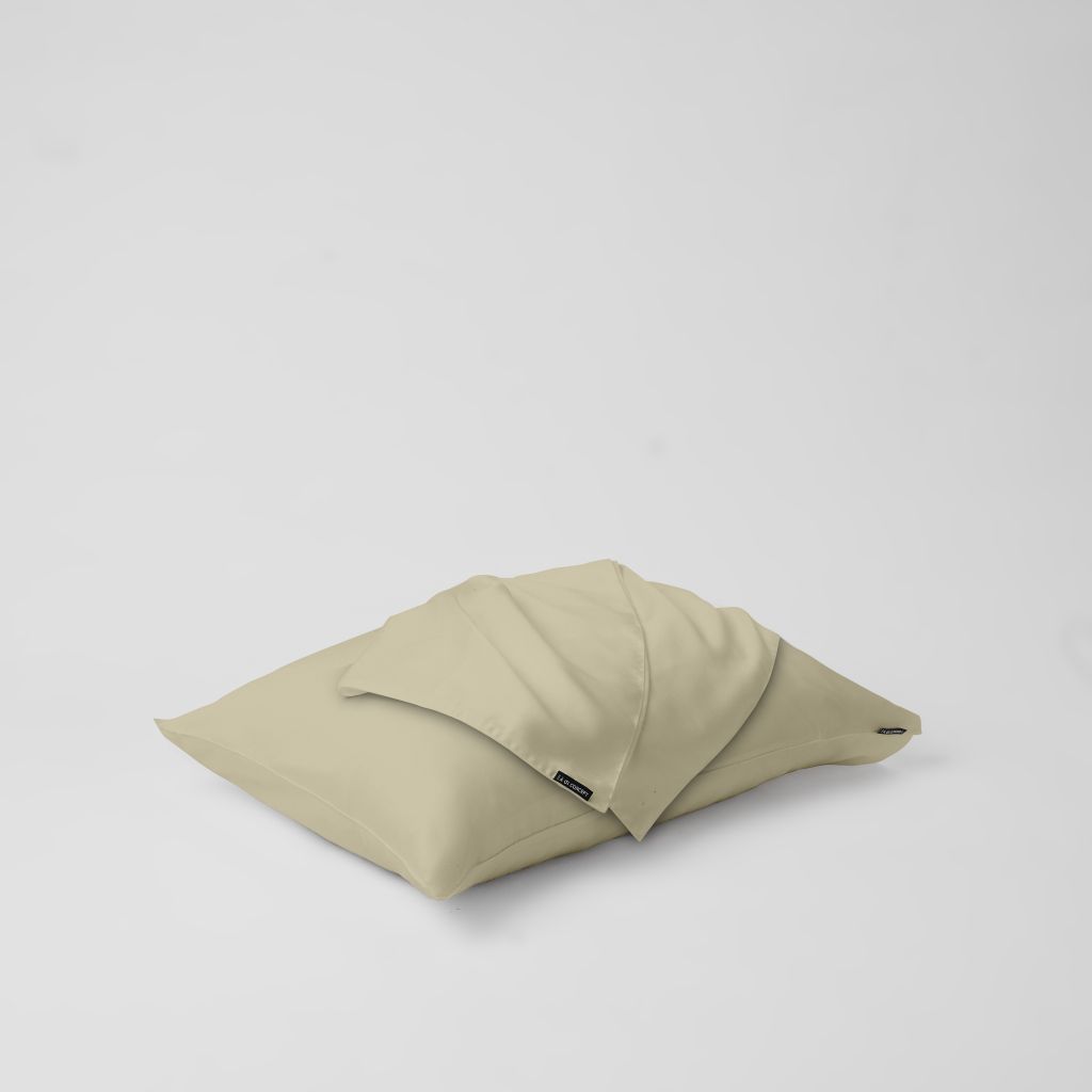 Vỏ gối nằm trơn | Lụa Tencel | 50cmx70cm | Túi lồng ruột | Nâu Latte | Mềm mại | VGTC00052 | À Ơi Concept