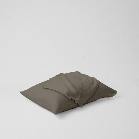  Vỏ gối nằm trơn | Lụa Tencel | 50cmx70cm, 35cmx50cm | Túi lồng ruột | Nâu Trầm | Mềm mại | VGTC00055 | À Ơi Concept 