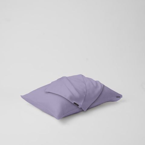  Vỏ gối nằm trơn | Lụa Tencel | 50cmx70cm, 35cmx50cm | Túi lồng ruột | Tím Lilac | Mềm mại | VGTC00056 | À Ơi Concept 
