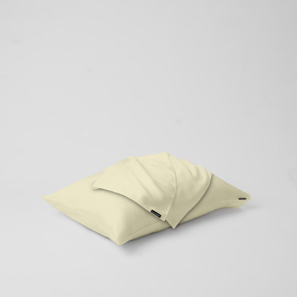 Vỏ gối nằm trơn | Lụa Tencel | 50cmx70cm | Túi lồng ruột | Trắng Kem | Mềm mại | VGTC00058 | À Ơi Concept