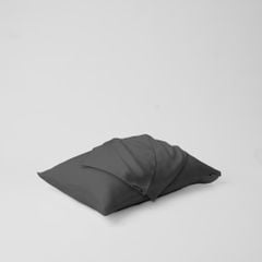 Vỏ gối nằm trơn | Lụa Tencel | 50cmx70cm, 35cmx50cm | Túi lồng ruột | Xám Đậm | Mềm mại | VGTC00060 | À Ơi Concept