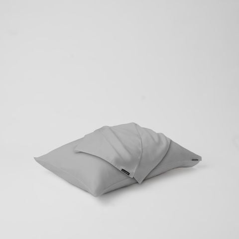  Vỏ gối nằm trơn | Lụa Tencel | 50cmx70cm, 35cmx50cm | Túi lồng ruột | Xám Ghi | Mềm mại | VGTC00061 | À Ơi Concept 
