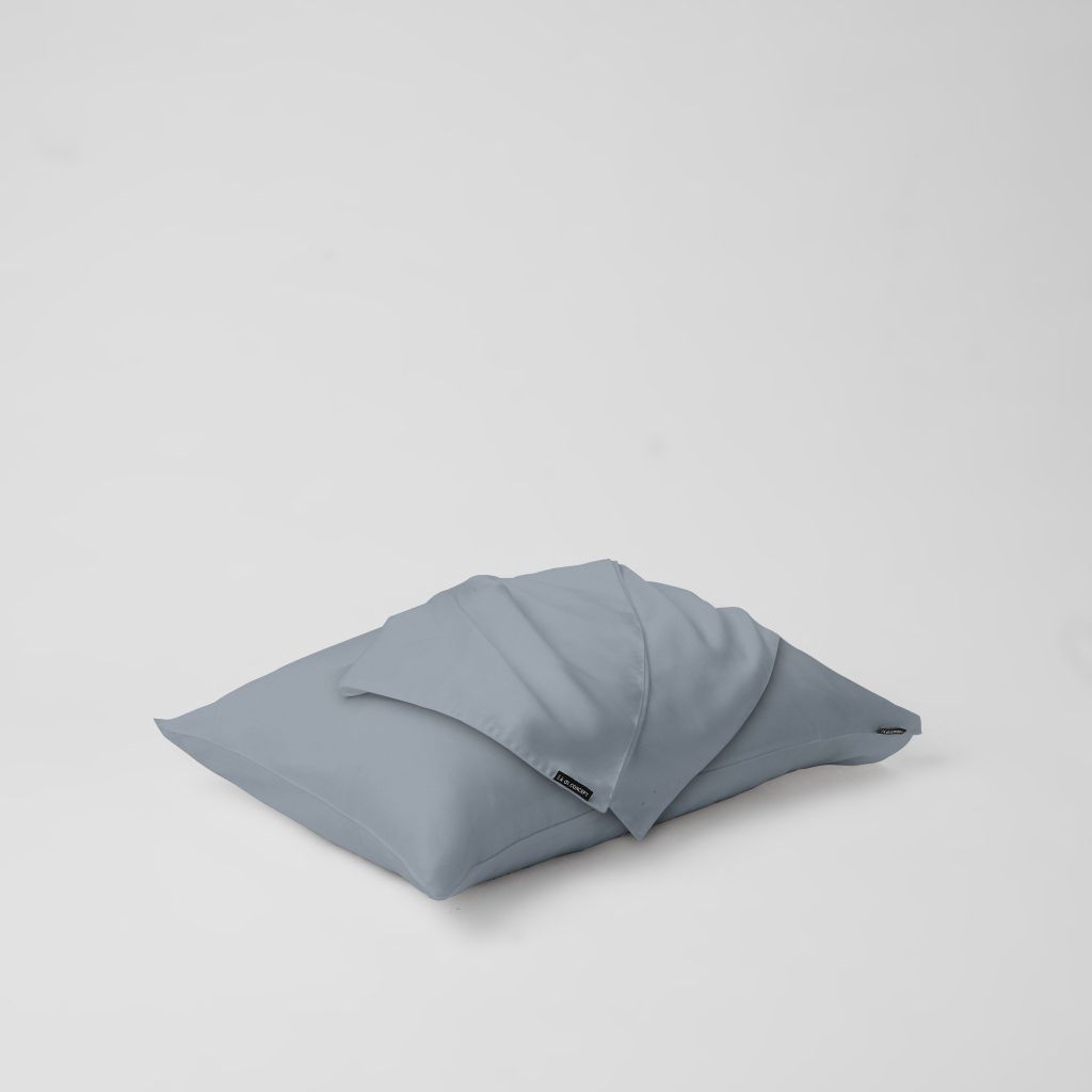 Vỏ gối nằm trơn | Lụa Tencel | 50cmx70cm | Túi lồng ruột | Xám Xanh | Mềm mại | VGTC00066 | À Ơi Concept