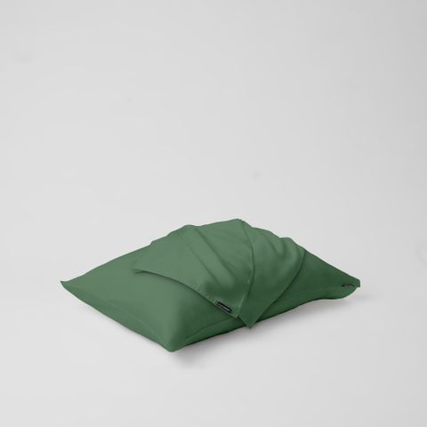  Vỏ gối nằm trơn | Lụa Tencel | 50cmx70cm, 35cmx50cm | Túi lồng ruột | Xanh Đậu Đậm | Mềm mại | VGTC00071 | À Ơi Concept 