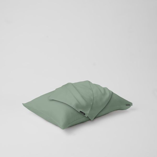  Vỏ gối nằm trơn | Lụa Tencel | 50cmx70cm, 35cmx50cm | Túi lồng ruột | Xanh Đậu Lợt | Mềm mại | VGTC00072 | À Ơi Concept 