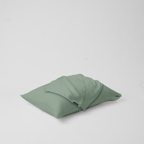  Vỏ gối nằm trơn | Lụa Tencel | 50cmx70cm, 35cmx50cm | Túi lồng ruột | Xanh Đậu Lợt | Mềm mại | VGTC00072 | À Ơi Concept 