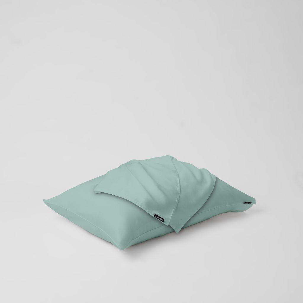 Vỏ gối nằm trơn | Lụa Tencel | 50cmx70cm | Túi lồng ruột | Xanh Hannah | Mềm mại | VGTC00073 | À Ơi Concept