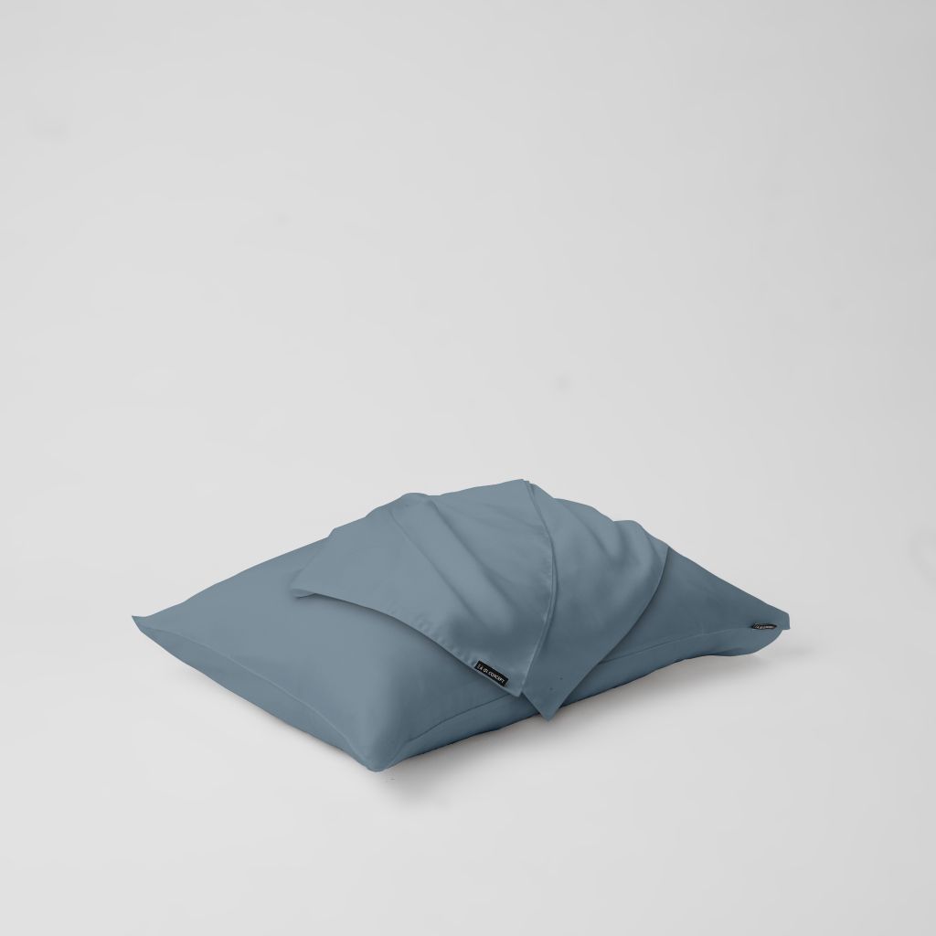 Vỏ gối nằm trơn | Lụa Tencel | 50cmx70cm | Túi lồng ruột | Xanh Khói | Mềm mại | VGTC00074 | À Ơi Concept