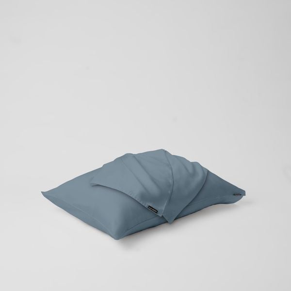  Vỏ gối nằm trơn | Lụa Tencel | 50cmx70cm, 35cmx50cm | Túi lồng ruột | Xanh Khói | Mềm mại | VGTC00074 | À Ơi Concept 