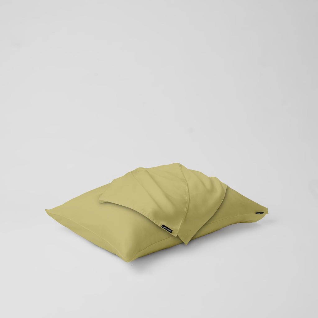 Vỏ gối nằm trơn | Lụa Tencel | 50cmx70cm | Túi lồng ruột | Xanh Lá Mạ M1 | Mềm mại | VGTC00075 | À Ơi Concept