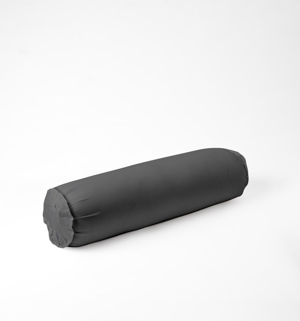 Vỏ gối ôm | Lụa Tencel | 37 x 100 cm | Mềm mại, Thoáng khí | Xám Đậm | VGTC00098 | À Ơi Concept