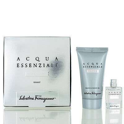 Giftset Salvatore Ferragamo Acqua Essenziale Colonia Mini Kit - nước hoa 5ml + sữa tắm 50ml