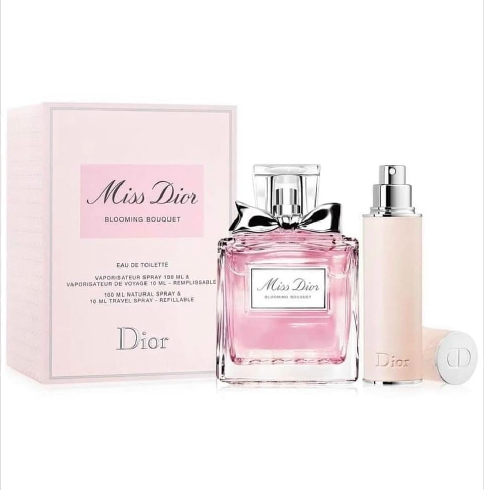Giftset Miss Dior Blooming Bouquet - Nước Hoa 100ml + Ống Xịt 10ml