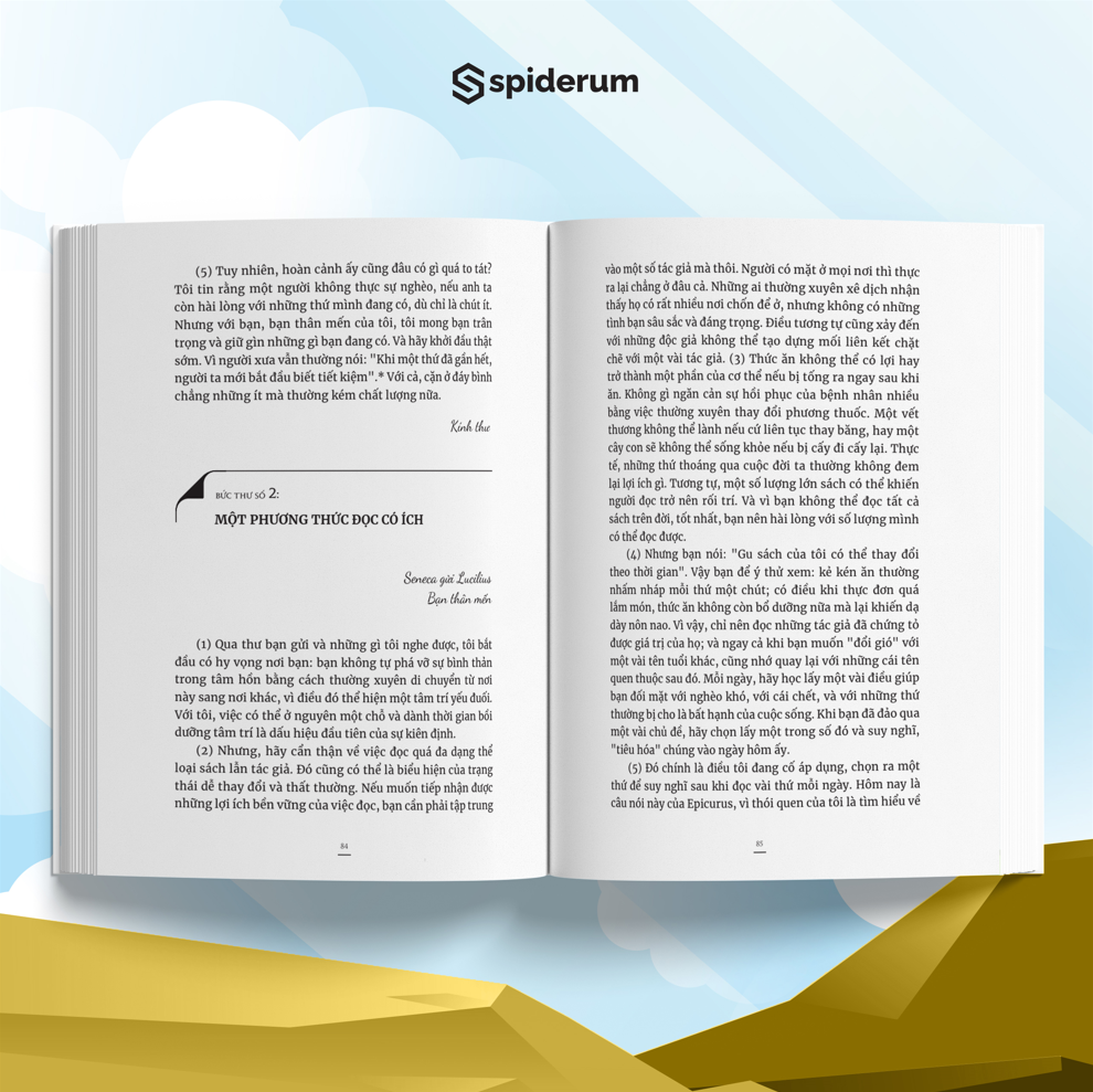  Sách Seneca: Những Bức Thư Đạo Đức - Chủ Nghĩa Khắc Kỷ Trong Đời Sống - Tập 2 (Tái bản 199k) - Tâm thế vững vàng trước khủng hoảng kinh tế 