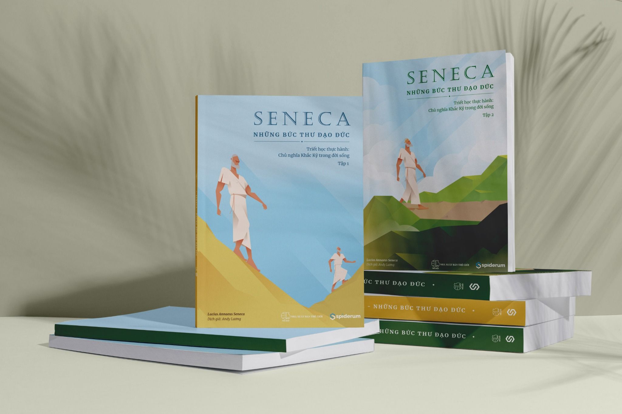  Combo Sách Seneca: Những Bức Thư Đạo Đức - Chủ Nghĩa Khắc Kỷ Trong Đời Sống Tập 1+2 (Tái bản 199k) - Tâm thế vững vàng trước khủng hoảng kinh tế 