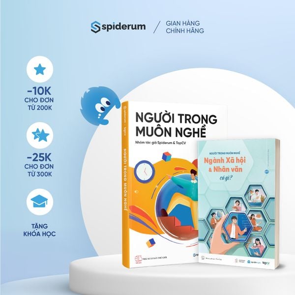  Combo Sách Người trong muôn nghề: Ngành Xã hội & Nhân Văn Có Gì? và Người Trong Muôn Nghề: Định Hướng Nghề Nghiệp Toàn Diện 