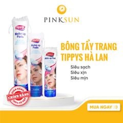 Bông Tẩy Trang Tippys Classic Make up Pads 100% Cotton Tự Nhiên (80/120/140 Miếng)