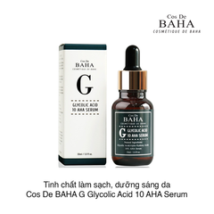 Tinh Chất Làm Sạch, Dưỡng Sáng Da Cos De BAHA G Glycolic Acid 10 AHA Serum 30ml