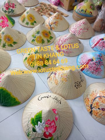 Nón Lá Việt Nam, Nón Lá Du Lịch, Quà Tặng Ý Nghĩa-Nón Lá Vẽ Thủ Công Mĩ Nghệ Chuẩn Đẹp NLVMNLTK05-16T