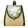 Ba Lô Mây Tre Hoa Sen Handmade hàng xuất bền đẹp