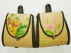 Ba Lô Mây Tre Hoa Sen, cảnh làng quê Handmade hàng xuất bền đẹp
