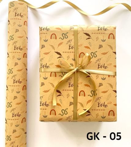 Giấy Kraft Nâu, Giấy Gói Quà, Gói Hoa, Túi Giấy Đựng Quà, Hộp Quà-GKILTK05-05