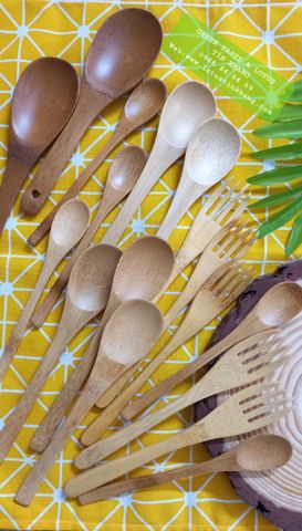 Vá Xới Cơm, Muôi Xúc Cơm, Xào Bằng Gỗ Tre Chuẩn Đẹp, An Toàn