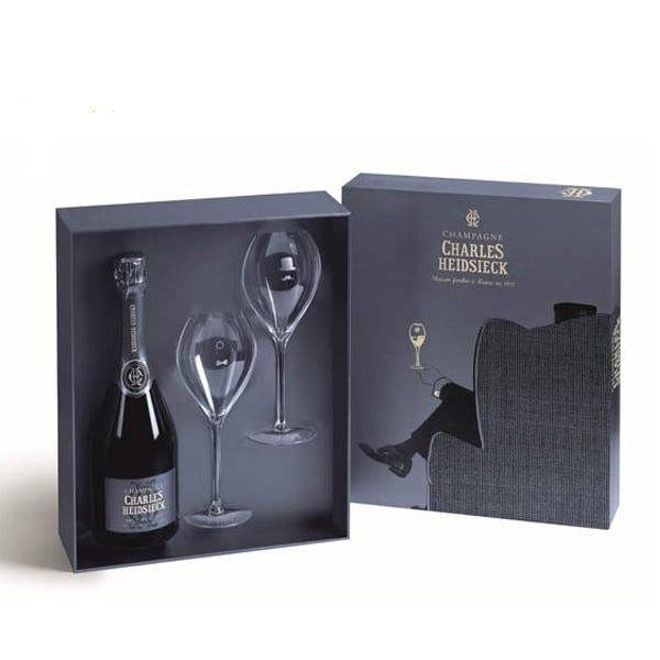  Champagne Charles Heidsieck Brut Réserve (giftbox + 2 glasses) (VMF019) 