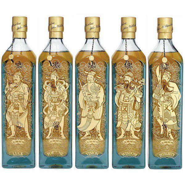  Johnnie Walker Blue Label Five God of Wealth 