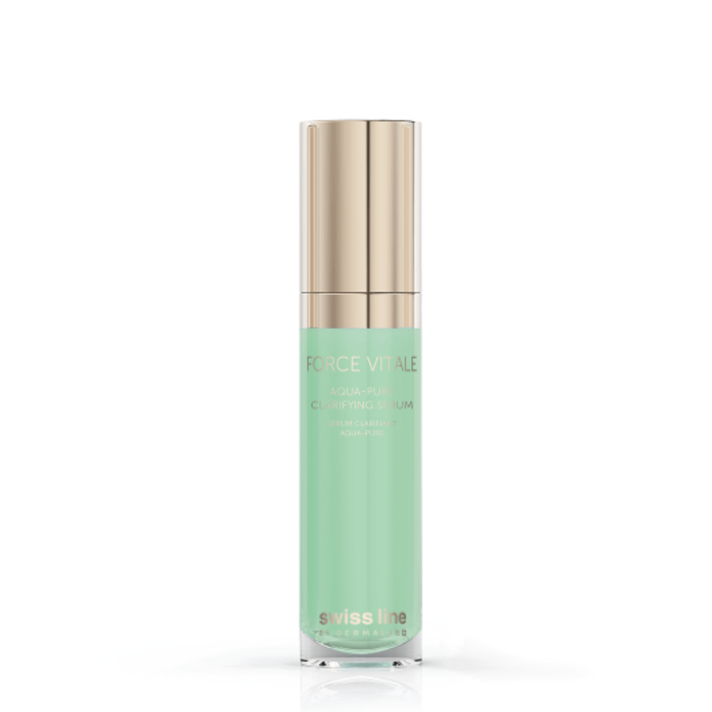 Huyết thanh SWISSLINE Aqua - Pure Clarifying Serum đặc trị mụn viêm, kiểm soát dầu nhờn, se khít lỗ chân lông 30ml