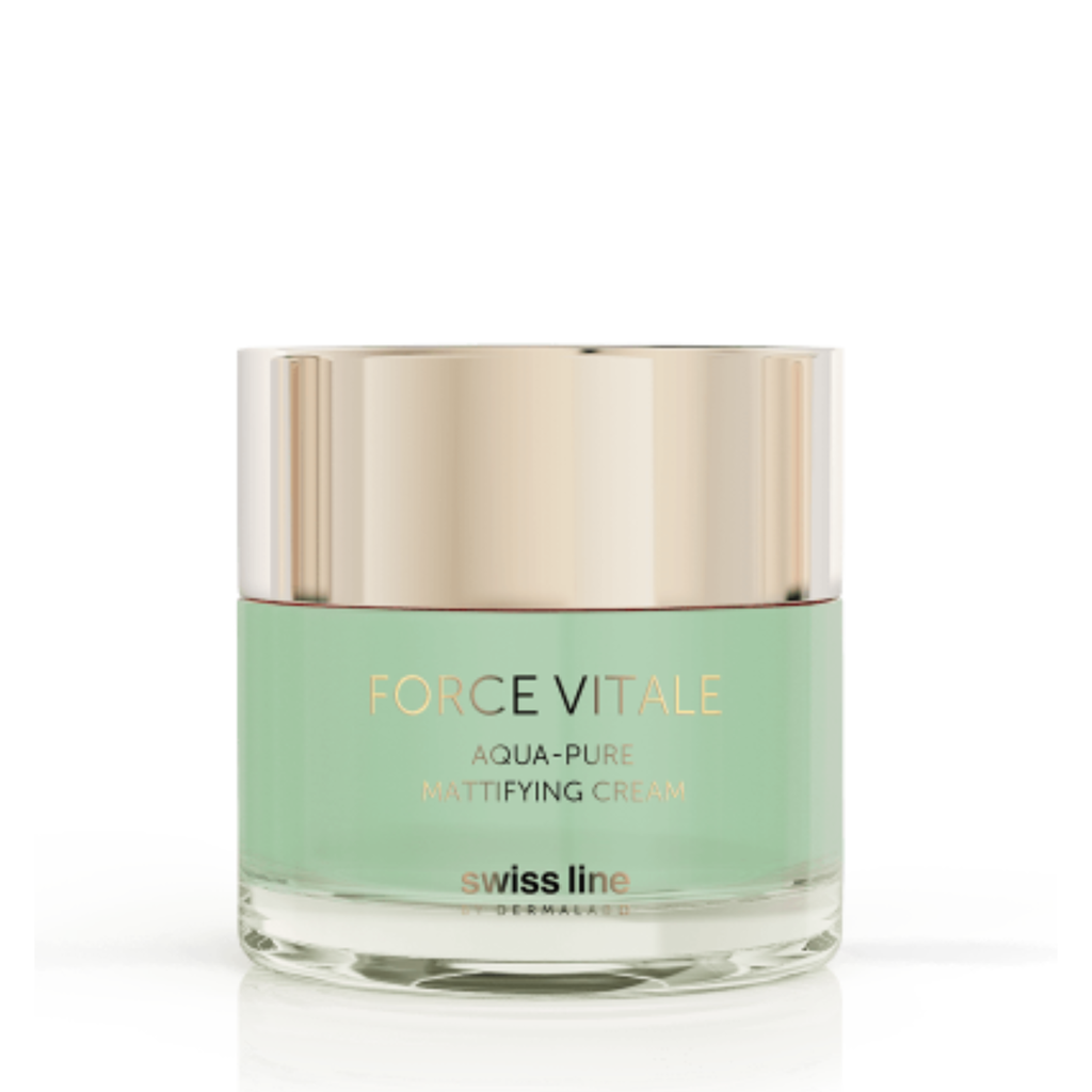 Kem dưỡng SWISSLINE Aqua - Pure Mattifying Cream trị mụn, kiềm dầu và phục hồi da tổn thương 50ml
