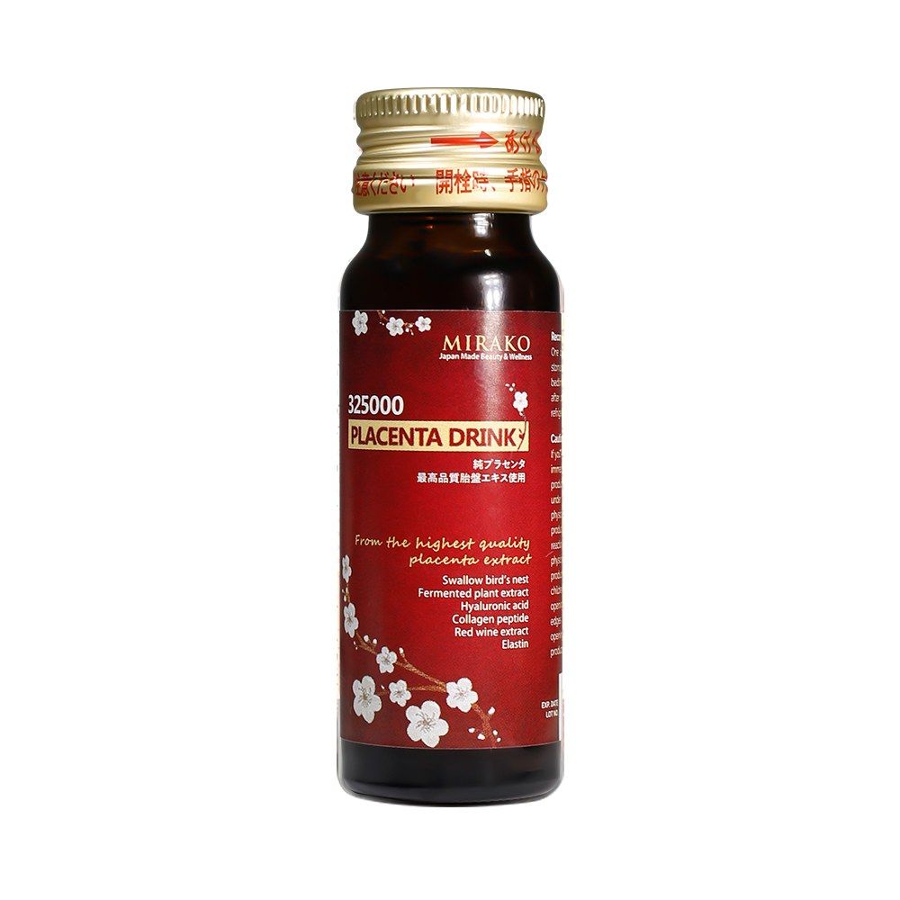 Nước uống nhau thai Mirako Placenta 325000mg (Hộp 30 chai x 20ml)