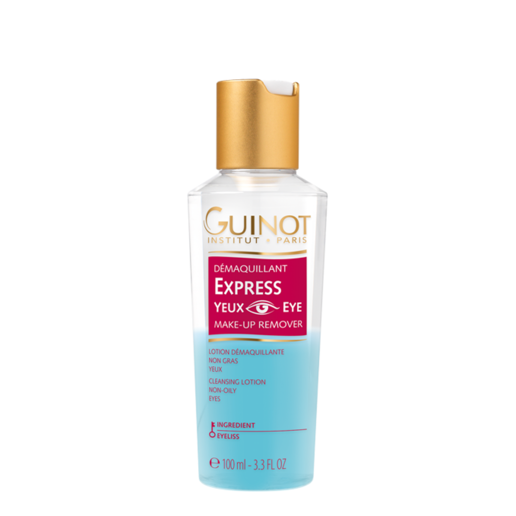 Nước tẩy trang mắt môi GUINOT Eye Make-Up Remover phù hợp cho mắt nhạy cảm và đeo lens 100ml