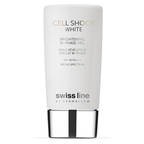 Nhũ tương chống nắng, trắng da Swissline Brightening Bi-Phase Veil SPF 45 PA+++