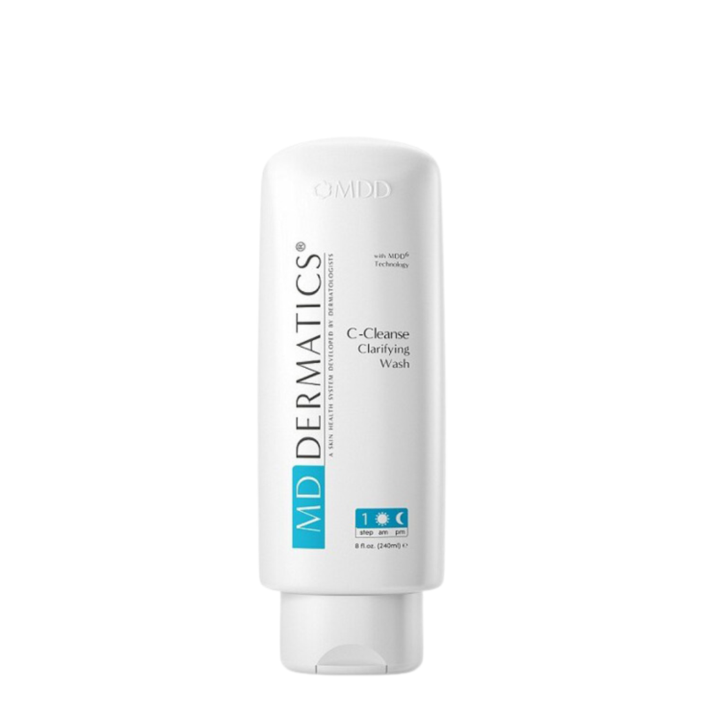 Sữa rửa mặt MD Dermatics C-Cleanse Clarifying Wash tẩy tế bào chết và giữ ẩm dành cho da dầu 240ml